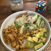 Scrambled mung beans  at Pak Pak Vegan Food in Trat