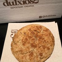 Lotus vegan cookie at Dulxioso in Madrid