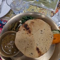 My meal after half of the dishes were taken away because they weren't vegan at Mt Everest Indian Halal Restaurant - 인도 음식 in Jeju