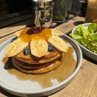 Sweet potato Hot cakes   at Alguito Vegano in Mexico City