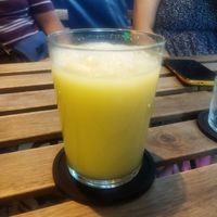 Agua del día de coco y piña (con refill) at Alguito Vegano in Mexico City