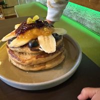Hot cakes  at Alguito Vegano in Mexico City