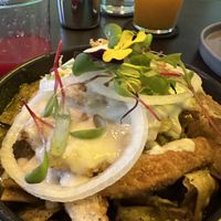 Chilaquiles   at Alguito Vegano in Mexico City