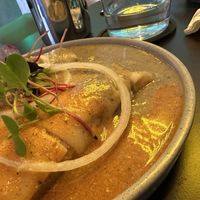 Enchiladas suizas  at Alguito Vegano in Mexico City