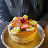 Sweet Potato Pancakes  #Veganuary at Alguito Vegano in Mexico City