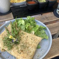 Brunch, tasty and prettyy  at Alguito Vegano in Mexico City