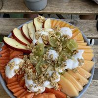 Yogurt fruit bowl   at Alguito Vegano in Mexico City