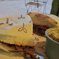 Amazing sandwich at Alguito Vegano in Mexico City