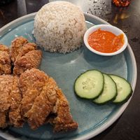 Crispy chicken at September Vegan Food in Wellington
