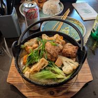 Veggie hot pot at September Vegan Food in Wellington