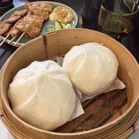 BBQ steamed buns  at September Vegan Food in Wellington