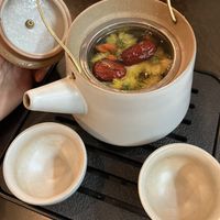 Chrysanthemum tea  at September Vegan Food in Wellington