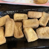 Fried tofu  at September Vegan Food in Wellington