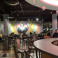 Bar and seating  at Paloma in Shaker Heights