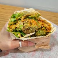 Falafel wrap at Rulo Ezberbozan Lezzetler in Istanbul