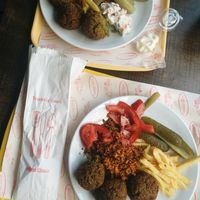 Their falafel is delicious at Rulo Ezberbozan Lezzetler in Istanbul