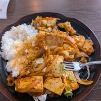 Tofu in bulgogi sauce at K-BBQ Express in Corvallis
