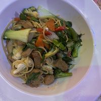 Basil tofu spaghetti   at Extra Time Sports Bar & Restaurant  in Koh Yao Noi