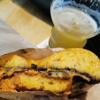 Vegan Demon bagel at Gevrek Bagels Sofia in Sofia