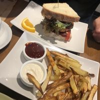 burger and fries  at Katzentempel - München in Munich