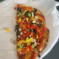 Vegetarian pizza with no cheese   at The Valley Bakery in Kwazulu-natal