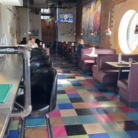 Interior of restaurant  at Phat Burrito in Charlotte