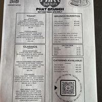 Menu  at Phat Burrito in Charlotte
