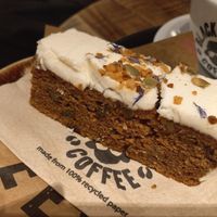 Carrot cake at Black Sheep Coffee in Bromley