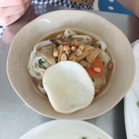 Thick rice noodle soup at Quan Chay Sáu Thu in Da Nang