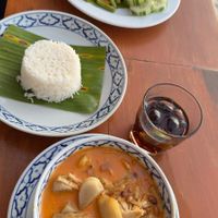 Jack fruit massaman curry at Nangsabai By The Beach in Koh Phangan