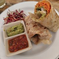 Buffalo cauliflower Wrap at Nangsabai By The Beach in Koh Phangan