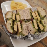 Tempeh bagel at Nangsabai By The Beach in Koh Phangan