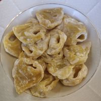 Gluten free tortellini at La Vegana in Ferrara