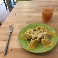 Tasty fresh pasta at La Vegana in Ferrara