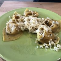 Cappellacci alla zucca at La Vegana in Ferrara