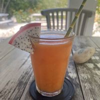 Fresh strawberry and orange juice  at Isabelle Off The Beach in Westpunt