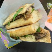 Bocadillo Heura trufada con champiñones  at Pans & Company in Badajoz