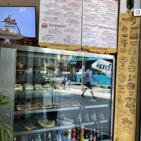 Lots of delicious baked goods and other vegan snacks. Try the tortilla! at Santoni - When food is the solution in Barcelona