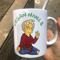 Best mug I own now at Santoni - When food is the solution in Barcelona