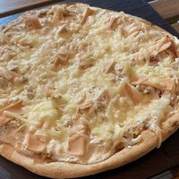 Pizza Carbonara at Santoni - When food is the solution in Barcelona