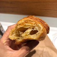 Plain. So flaky!! Mmm.  at Santoni - When food is the solution in Barcelona