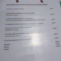 Menu at Santoni - When food is the solution in Barcelona