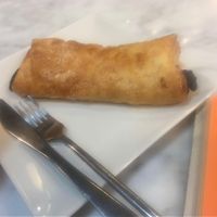Delicious chocolate croissant! Best one I’ve ever had 😍 at Santoni - When food is the solution in Barcelona