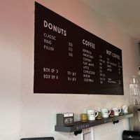 Menu board  at Guilt Trip in Worcester