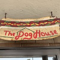 Sign over door   at The Dog House in Bodega Bay