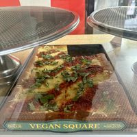 Vegan Square pizzaa  at Prince Street Pizza in San Diego