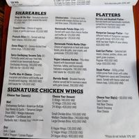 Menu sharables at Turtle Lake Brewing Company in Hanoi