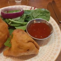 Samosas at Delhi 6 Lounge in South Shields