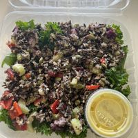 Wild harvest kale salad   at Pure Juice Cafe in Arlington Heights