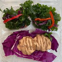 Raw tostadas -- savory and satisfying! at Pure Juice Cafe in Arlington Heights